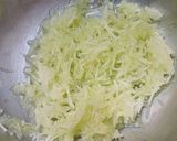 A picture of step 1 of Cucumber chila.