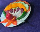 A picture of step 5 of Veggies spicy salad.