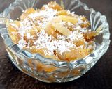 A picture of step 4 of Apple ka halwa.