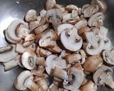 A picture of step 2 of Matar Mushroom.