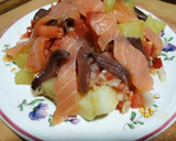 Foto del paso 9 de la receta: Ensalada tibia de salmón y anchoa