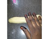 A picture of step 4 of Bread cone.