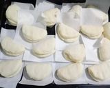A picture of step 5 of Bao Bun with mushroom filling.