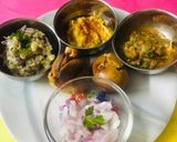 A picture of step 5 of Exotic Sattu Bati with lavish Tamatar and Aloo Chokha And Masala Dal.