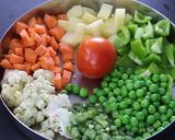 A picture of step 1 of Brown rice pulao (cooker recipe).