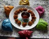 A picture of step 5 of Holi special mix Dal pakoda.