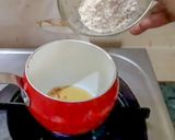 A picture of step 3 of Mango wheat halwa.