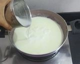 A picture of step 3 of Mango kheer /Firni for fast or vrat.