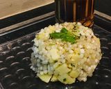 A picture of step 5 of Sabudana khichdi.