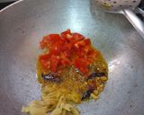 A picture of step 1 of Sarson bhujia (saag).