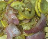 A picture of step 2 of Squash with bacon.
