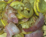 A picture of step 2 of Squash with bacon.