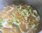 Une image de l'étape 6 de Soupe aux pois-chiches, chou cœur de bœuf, et velouté de légumes.