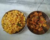 A picture of step 1 of Sabudana vada.