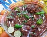 A picture of step 10 of Mutton kyola karahai.