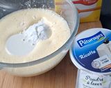 Une image de l'étape 2 de Cake ricotta, noix de coco et confiture à la mangue.