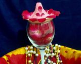 A picture of step 6 of Rose paneer modak.