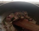 A picture of step 2 of Idli chili dry.