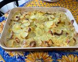 Une image de l'étape 13 de Gratin acidulé de pommes de terre au lard et blettes.
