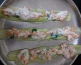 A picture of step 3 of Cucumber boondi raita roll ups.