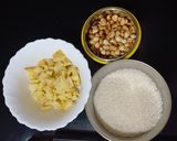 A picture of step 1 of Samak Rice Pulao.