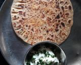 A picture of step 8 of Paneer Paratha.