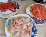 Foto del paso 1 de la receta: Pollo al curry con puré de zanahoria y zucchini