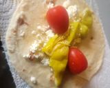 A picture of step 2 of Surprise Spaghetti Wrap.