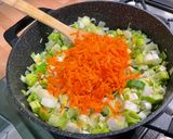 Une image de l'étape 11 de Fondue de poireaux aux carottes.