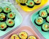 Hình bước làm 1 của món Cơm cuộn