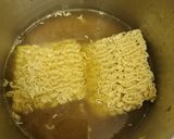 A picture of step 9 of Vegetable broth with noodles and vegetables (Vegetable Ramen Bowl).