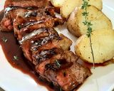 Foto del paso 2 de la receta: Lomo de res en salsa de vino tinto🍷