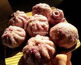 Hình bước làm 7 của món Bánh bao khoai lang tím Eatclean