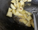 A picture of step 2 of Matar paneer.