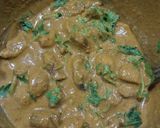 A picture of step 4 of Mushroom ghee roast.