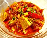 A picture of step 5 of Chilli Tofu Stew (Vegan).
