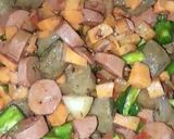A picture of step 2 of Liver and Sausage sauce.