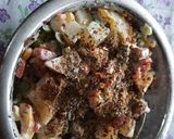 A picture of step 9 of Russian salad.