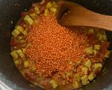 Tofus vöröslencse curry recept fázis 4 fotója