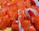A picture of step 1 of Larb Salmon.