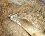 A picture of step 3 of Cassava/Sorghum ugali #AuthorMarathon.