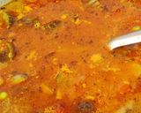 A picture of step 9 of Sole Vange Bhaji(Green Tuvar Brinjal Curry).