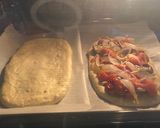 Foto del paso 8 de la receta: Cocas de Sant Joan !!!!!1=Sobrasada, queso de cabra, miel y huevo de codorniz … 2 = de escalivada …