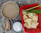Hình bước làm 1 của món Sim lo hoa chuối