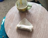 A picture of step 8 of Spring rolls #4weeks challenge.