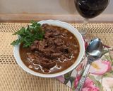 Parázson szelídített szarvaspörkölt 🫎🍷🫎🍷 recept fázis 6 fotója
