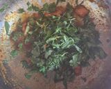 A picture of step 3 of Dal methi.