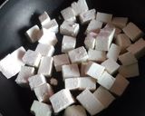 A picture of step 1 of Paneer butter masala.