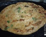 A picture of step 2 of Wheat flour chilla.
