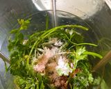 A picture of step 2 of Avocado chaas.